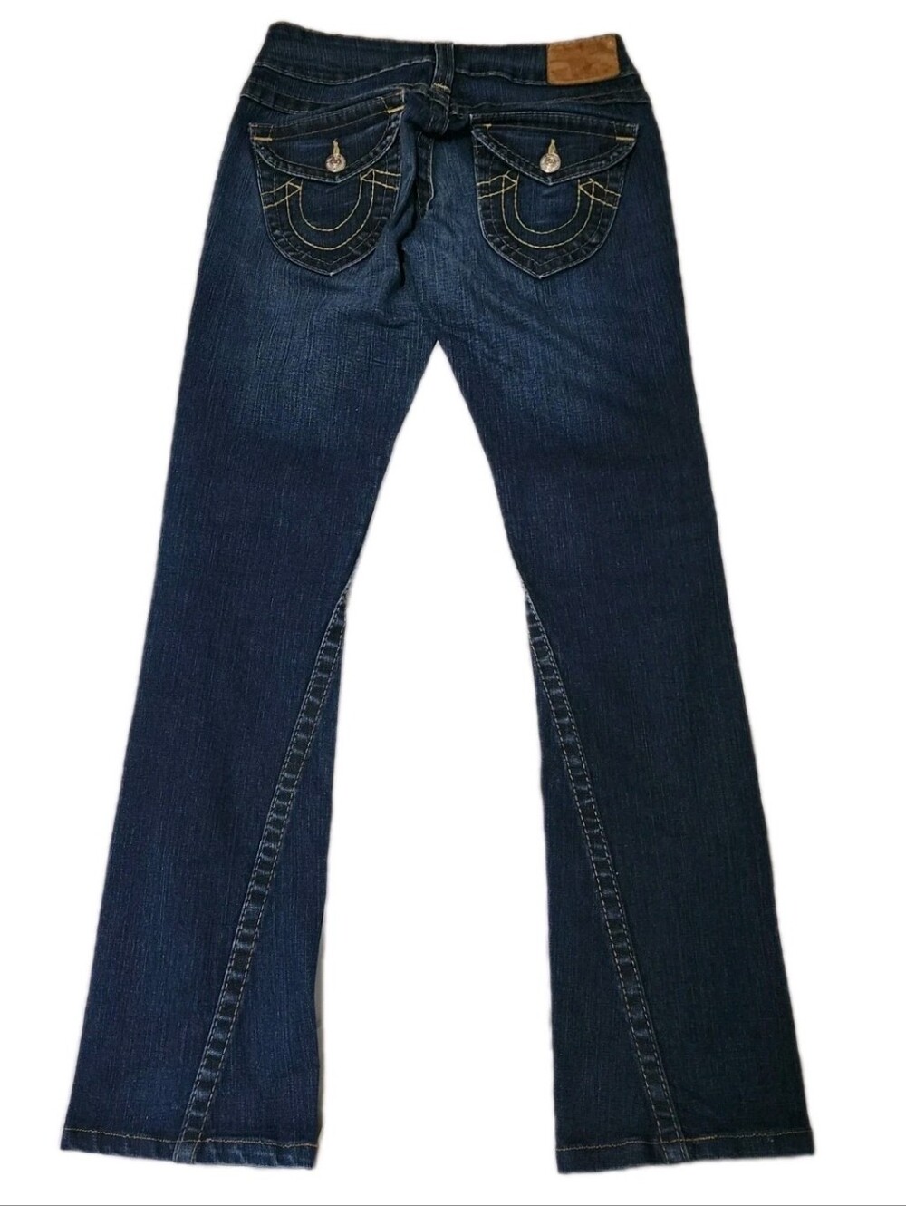 True Religion World Tour Jeans 27 × 33 Low Rise Stretch Dark Fade USA